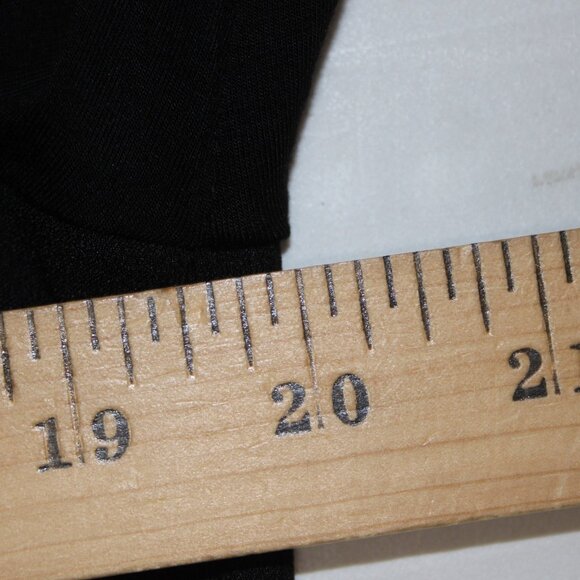 White House BM Top Sz 10 Black Hi Lo Zipper Poly Rayon Top - Picture 14 of 14